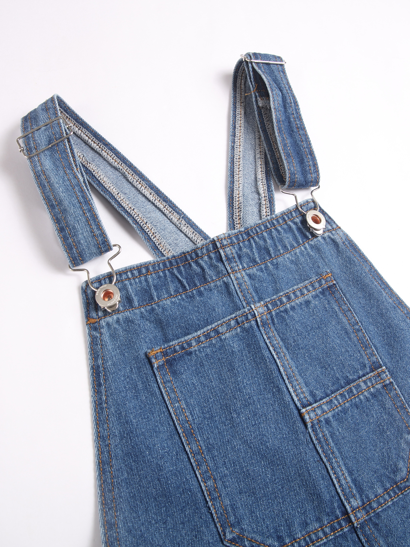 2025 New style non-elastic multi-pocket washable retro wide-leg overalls---tg0024