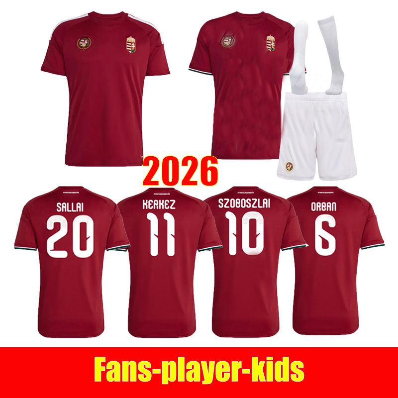 2026 World Cup Hungary soccer jerseys National Team Pouch 26 27 SZOBOSZLAI T Shirt SZALLAI SZALAI FERENCZI GAZDAG VINICIUS ORBAN PRISKIN Football shirt Uniforms666