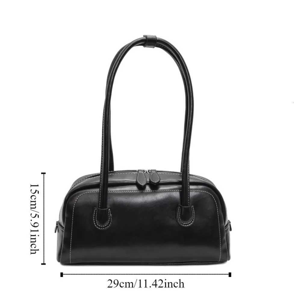 Vintage Large Capacity Women PU Shoulder Bag Korean Ins Style Personality PU Hobo Bag PU Leather Portable Underarm Bag OutdoorT251122