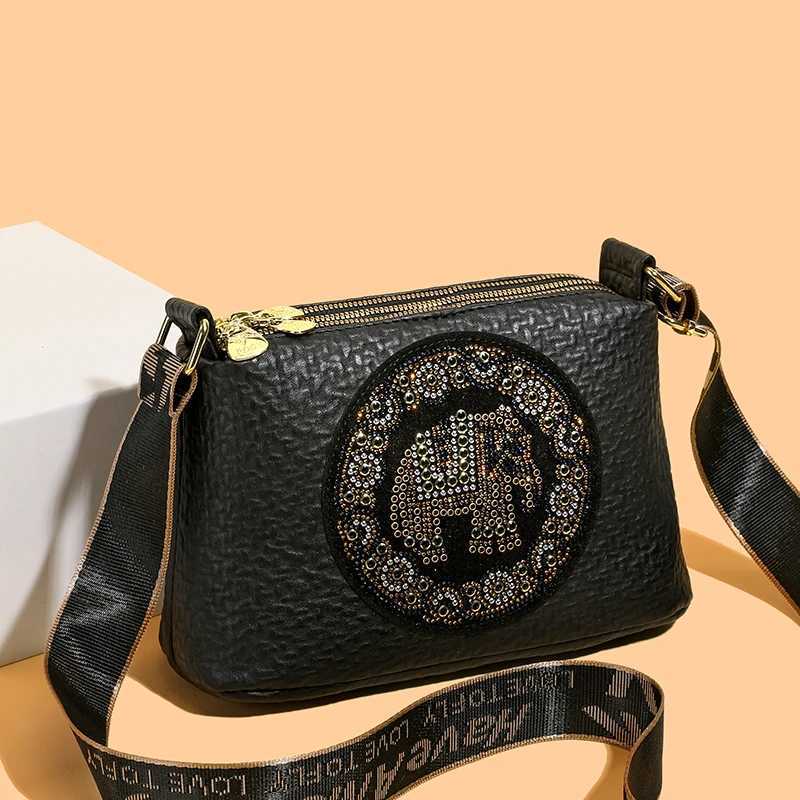Cross-border autumn new Boston pillow bag - stylish versatile and fashionable single shoulder bag with Chinese style print - woT251122