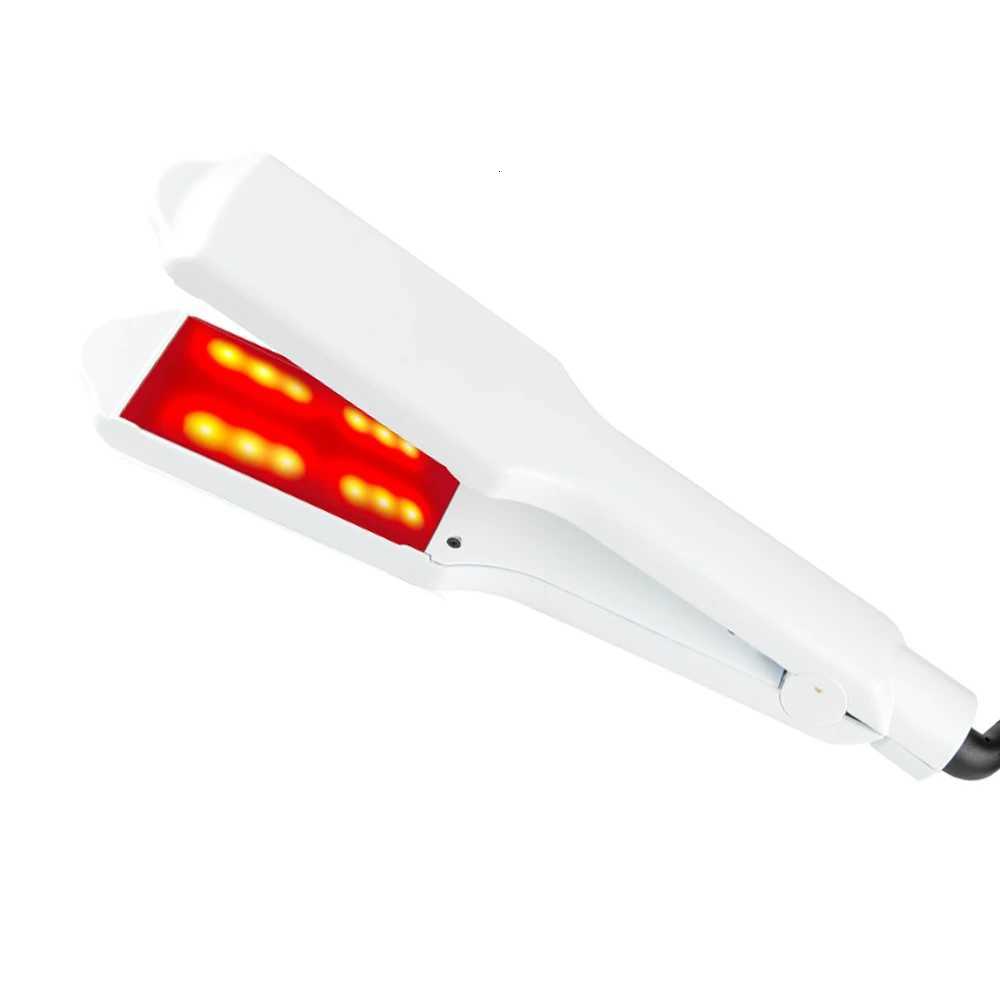 RUCHA Hair irons Infrared Ultrasonic Hair Care Iron for Frizzy Dry Hair Keratin Repair 2 inch Hair Treatment Recovers IronsT251122