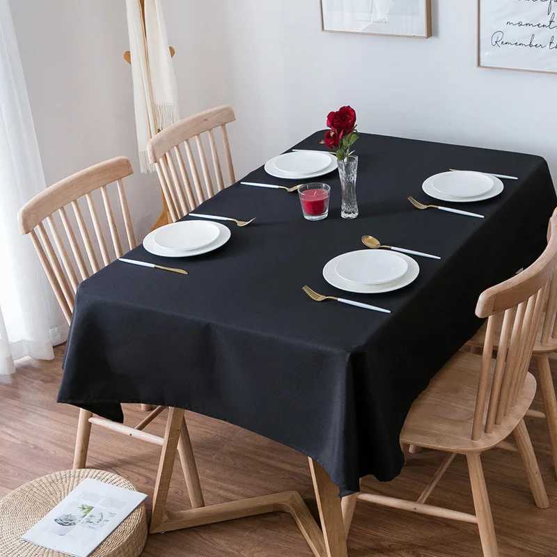 Party Black Waterproof Tablecloth Wedding Banquet Hotel Clothing Direct Sales Oversized Podium Home Decoration Table Cloth C251122