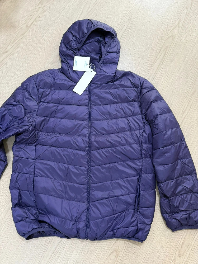 Winter Ultra Lightweight Down Jacket Mens Fashion Short Hooded Men Cotton Warm Clothing Coat Jackets2025 251110