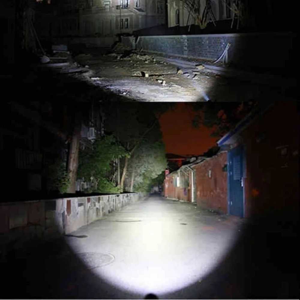 Portable Zoomable LED Flashlight Usb Rechargeable Mini Torch Lantern Emergency Outdoor Camping Flashlights Flash Light Cob Light C251122