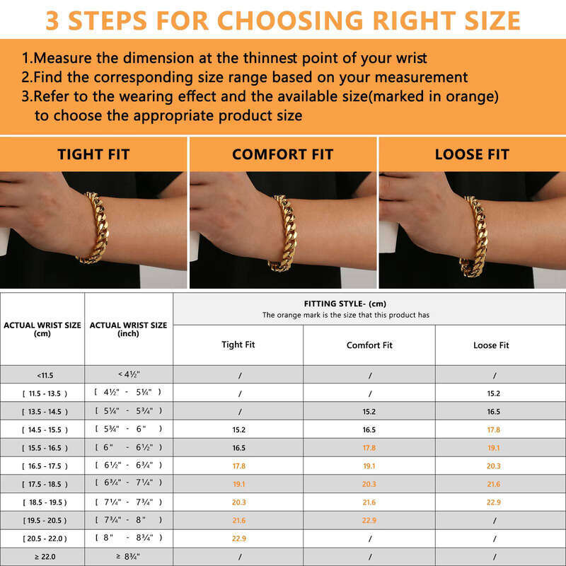 12mm Men's Filled Lion Necklace Boys Cross Buckle Bracelet Miami Cuban Chain