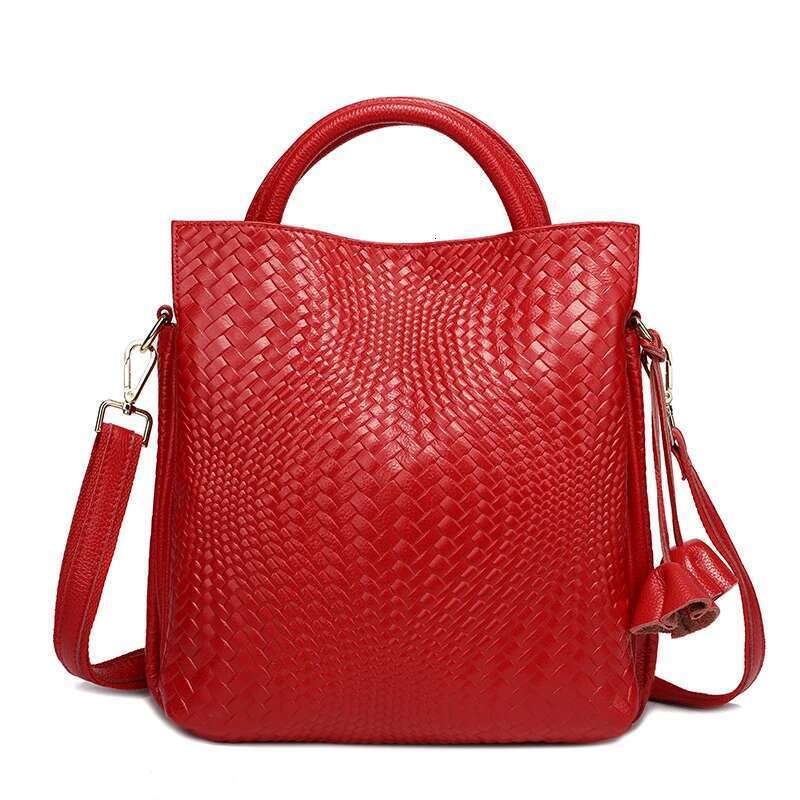 Top Layer Leather Handbags Minimalism Soft Calfskin Casual Tote Bag Fashion Women Ladies Handbag Bag