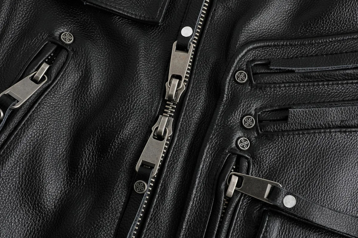 Copersian Mens Natural Leather Motorcycle Jacket Top Layer Causal Vintage Retro Moto Suit Leather Coat Drop 251112