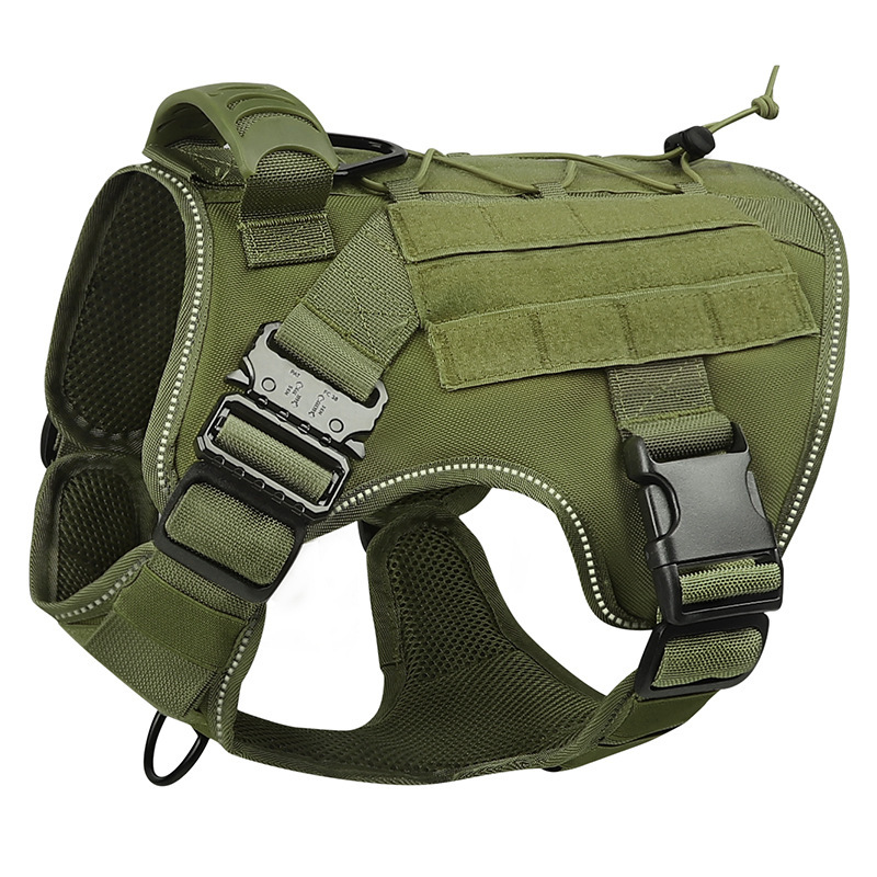 K9 Tactical Military Vest Pet German Shepherd Golden Retriever Tactical Training Dog Harness and Leash Set For All Breeds Dogs