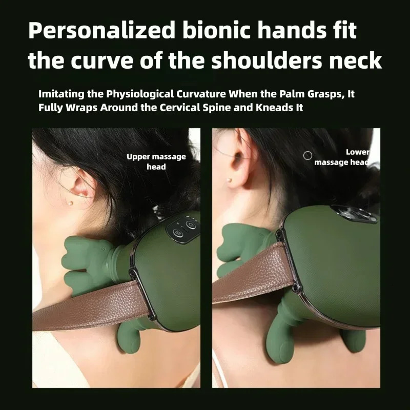 Jinkairui Wireless Neck Massager Imitates Human Hands to Knead Massage to Relieve Neck/Shoulder painMmassage Shawl 251118