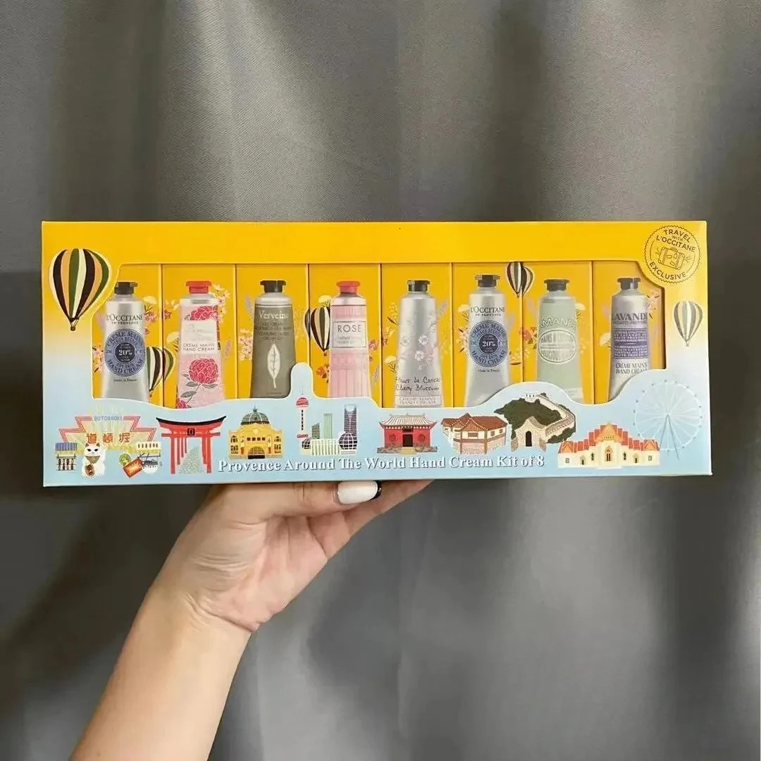 1pcs3pcs5pcs Face Hand Cream For Women 8 Gift Box Set Moisturizing Shea Rose Cherry Blossom Anticrack 251103