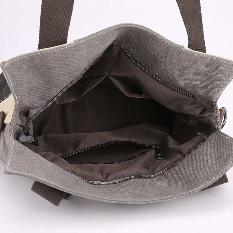 Simple Fashion Canvas Women S Large Capacity Vintage Color Patchwork Bag New High Quality Shoulder Handbag Bag