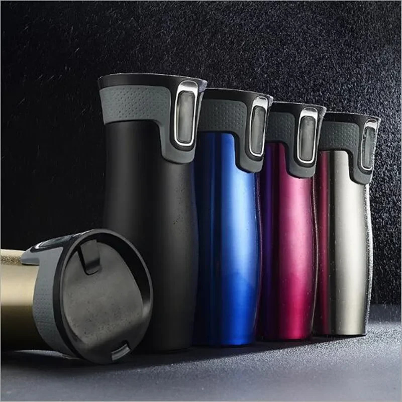 450ml Stainless Steel Double Wall Travel Leak proof Thermos Mug Coffee Cups Car Vacuum Insulaltion Thermal Water Bottle 251114 W260226