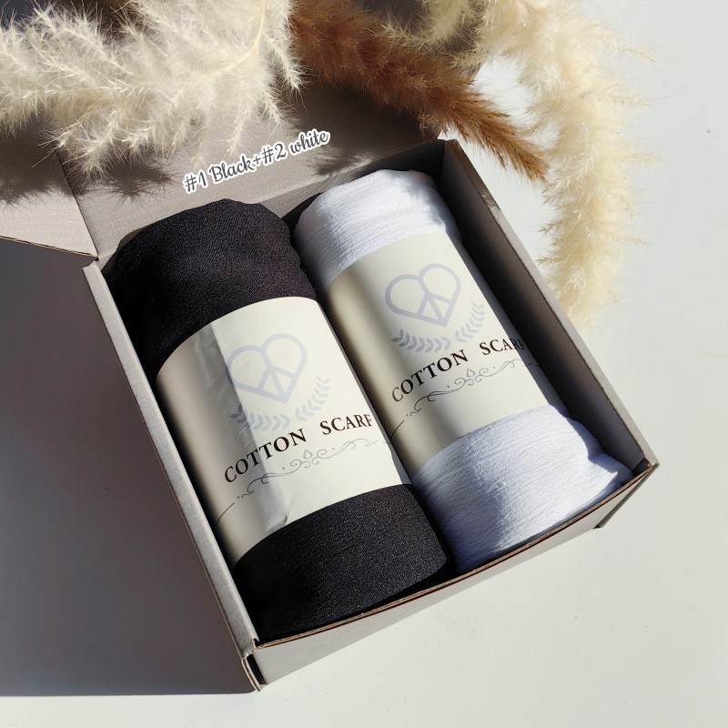K481 Cross-border new Rayon natural wrinkled scarf slightly elastic cotton silk scarf solid color neck scarf cotton linen shawl