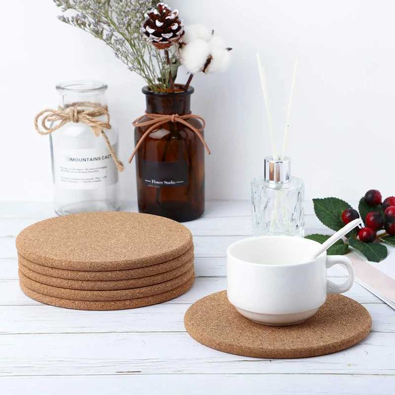 10PCS Cork Coaster for Drink 90mm/354inch Round Absorbent Reusable Cork Mats Blank Coasters for Wine Glass Cup Mug DIY Crafts C251122