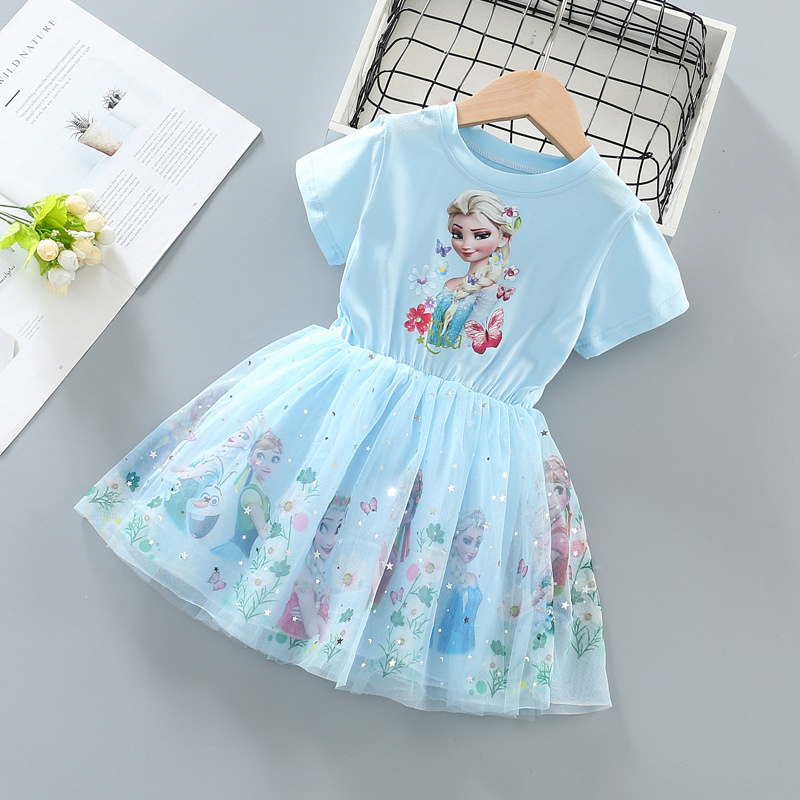 DISNEY Children's designer clothing baby princess dress children's clothing little girl summer dress baby girls spring and summer children&#