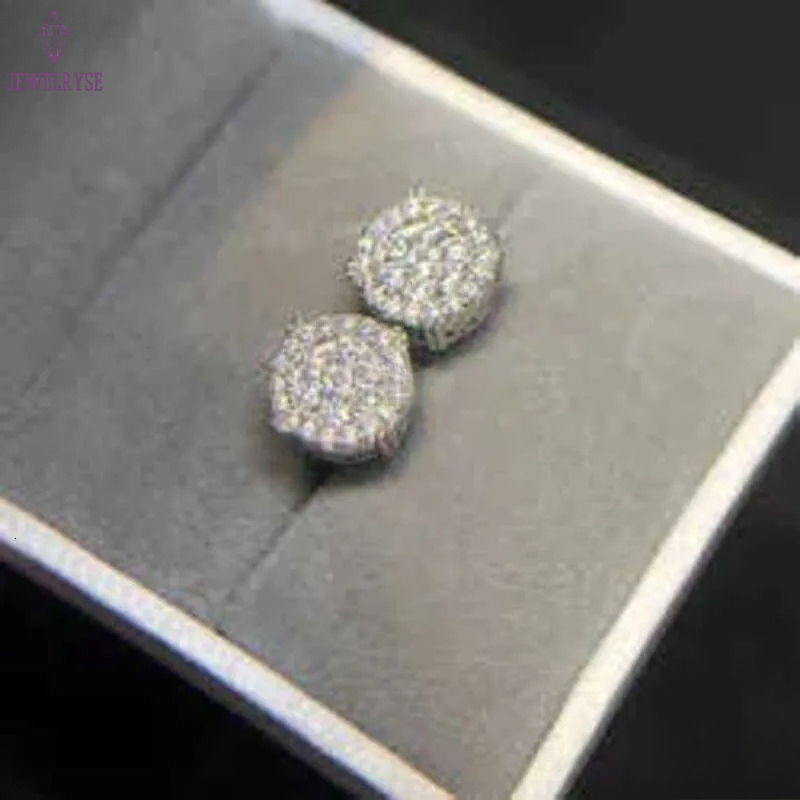 Designer Jewelry Wholesale Price Popular Hot Sale Iced Out Sterg Sier Jewellery Moissanite Vvs Screw Back Stud Earrings Category Gift