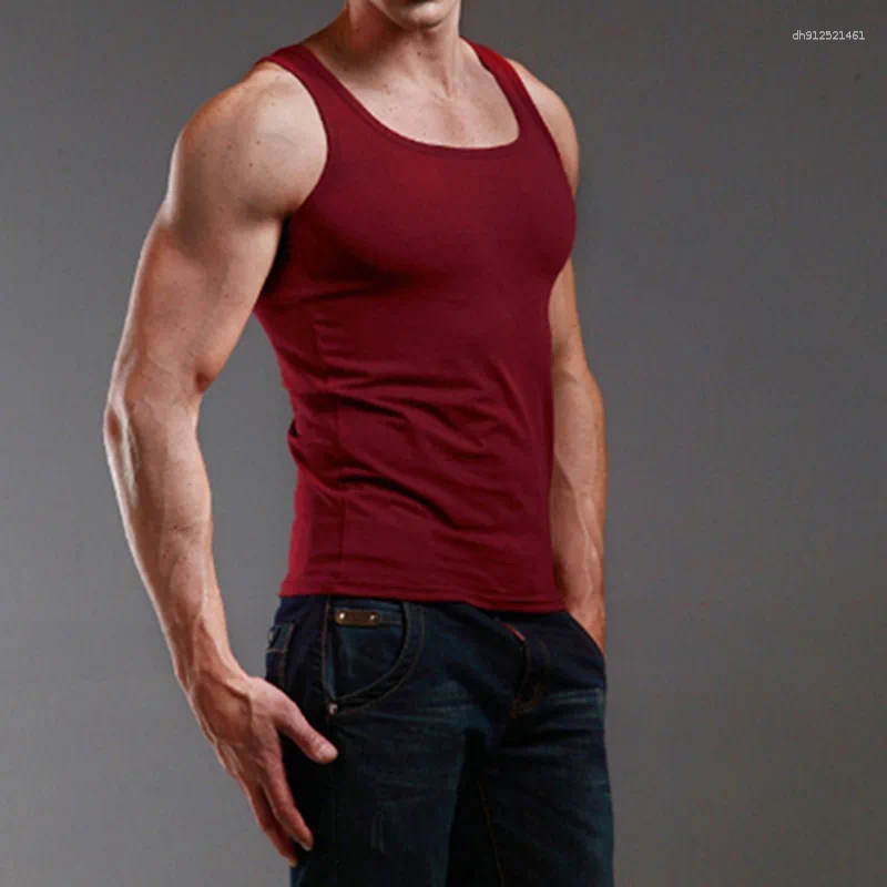 Men's Tank Tops 2025 Summer Plus Size Men Clothing Black White Gray Singlets Sleeveless Fitness Vest Casual Bodybuilding