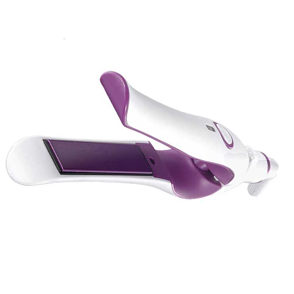 1Pcs Electric Hair Styling Tool Purple Ionic Straightener Curler for Thick Thin Wavy Hair Salon Home Use Portable Us PlugT251122