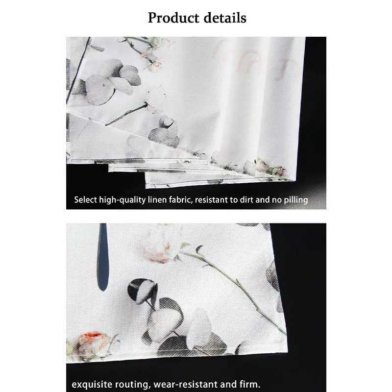 Anime Detective Conan Kitchen Placemat Cotton Linen Dining Table Mats Bohemian Coaster Pad Bowl Cup Mat Home Decor C251122