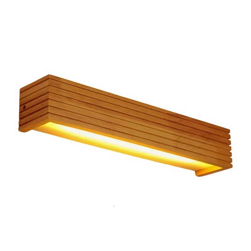 A38M Solid Wood LED Lamp Bathroom Mirror Cabinet Lamp Bathroom Dressing Table Lamp Original Wood Wall Lamp M251122