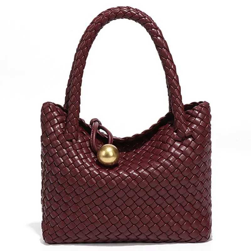 Sac bandoulire tiss pour femmes fourre-tout petit sac main en cuir vgtalien fourre-tout sac Hobo K251121