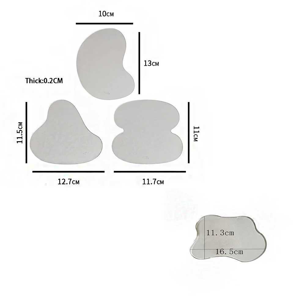 Creative Acrylic Coaster Transparent Mug Pad Storage Tray Photography Prop Gadget Table Decorative Placemat for Home Party C251122