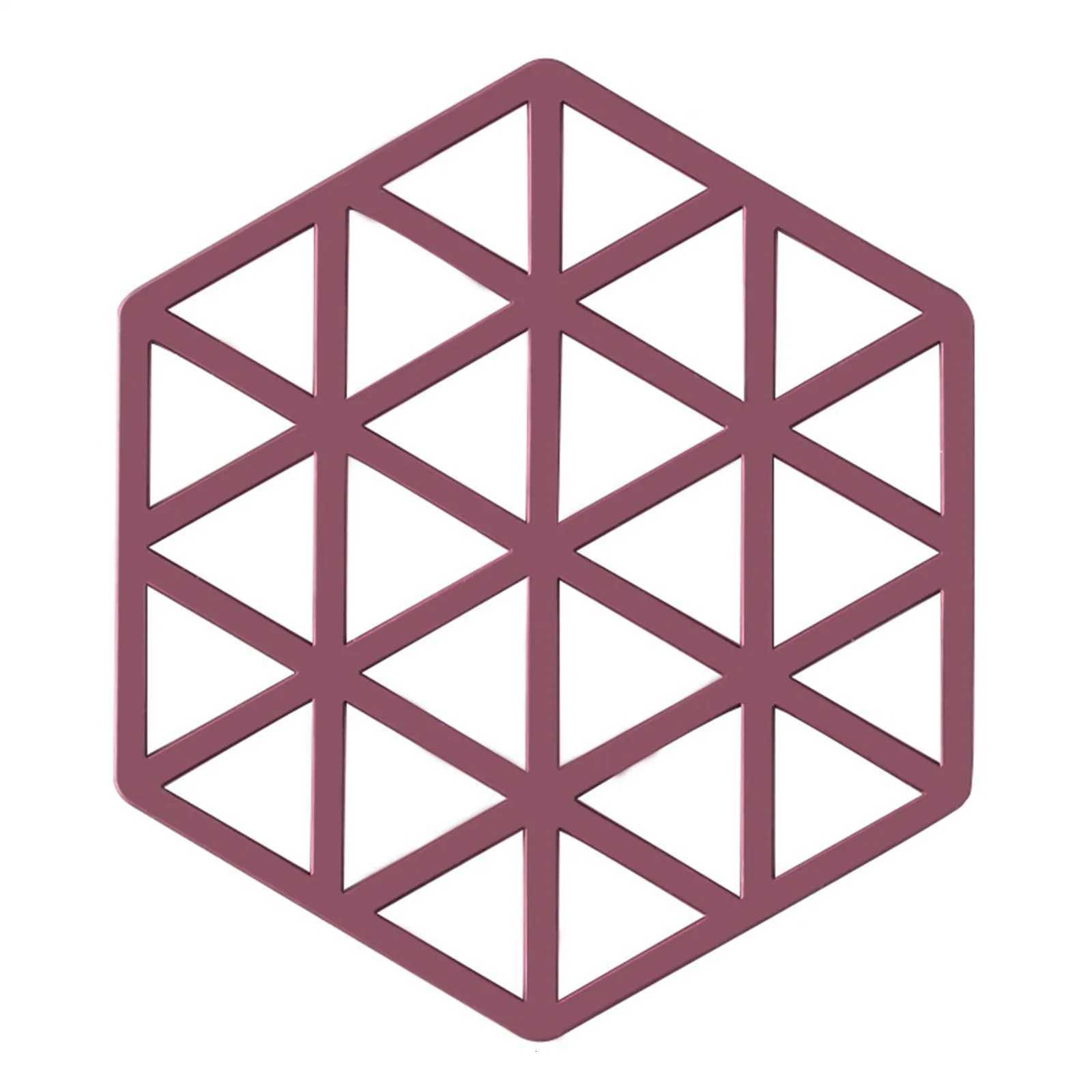 1Pcs Heat Resistant Silicone Mat Coaster Food Grade Material Placemat Non-slip Table Hexagon Cup Mat Household Accessories C251122