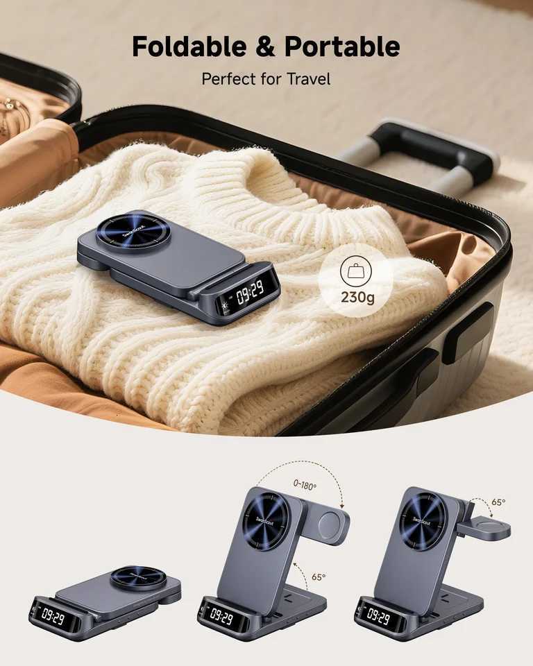 SwanScout 708SM Magnetic Wireless Charging Station for S25 tra S24 Plus S23 for Galaxy Watch tra 8 7 for Buds 3 Pro Y251122