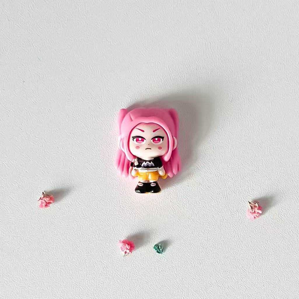 Cartoon Resin Small Card Demon Slayer Daily DIY Accessories Decoration Fridge Magnet Car Accessories Phone Case Keychain J251122