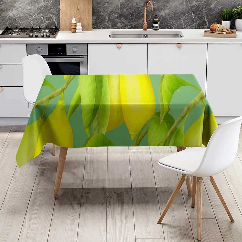 Waterproof Tablecloth Modern Abstract Art Dining Table Cover Washable Kitchen Decor Large Rectangle Table Tops Protector C251122