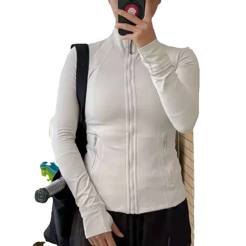 h12 Women Cropped Define Running Jacket Butterysoft Weightless Fourway Stretch Sportswear Slim Fit Yoga Athletic Jackets 241218