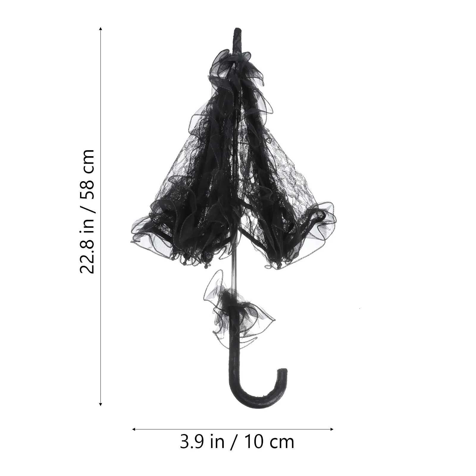 Wedding Umbrella Veil Bridal Shower Props Decorative Umbrellas for Parasol Sunshade Woman Parasols LaceM251122