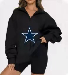 Designer's autumn and winter new hot selling women's oversized zipper and plush sportswear, fashionable lazy style hoodie