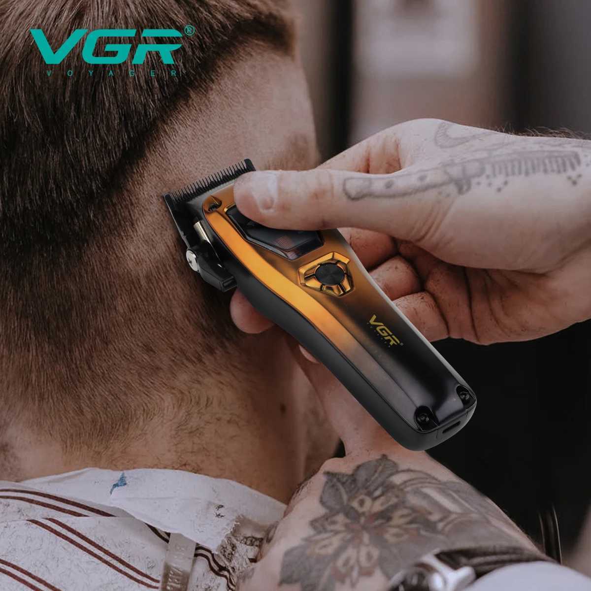 VGR Hair Clipper Professional Hair Cutting Machine Barber Vector Motor Cordless Trimmer 11000 RPM Metal Clipper for Men V-668 W251122