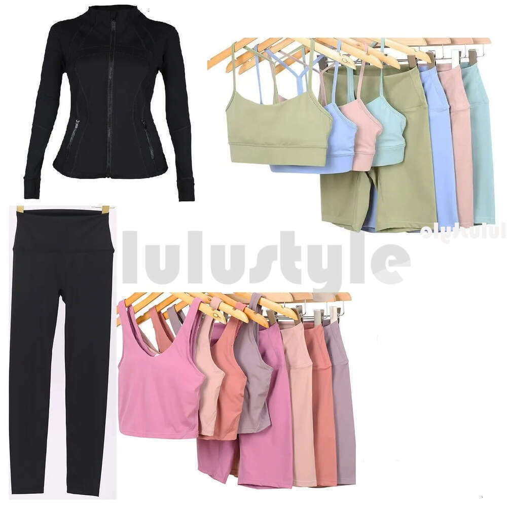 Black Friday New Yoga Sets Workout Women luluity lemonics sets Sportswear gym set Top luluity lemonics Bra High Waist Align luluity lemonics Leggings Sports Jackets