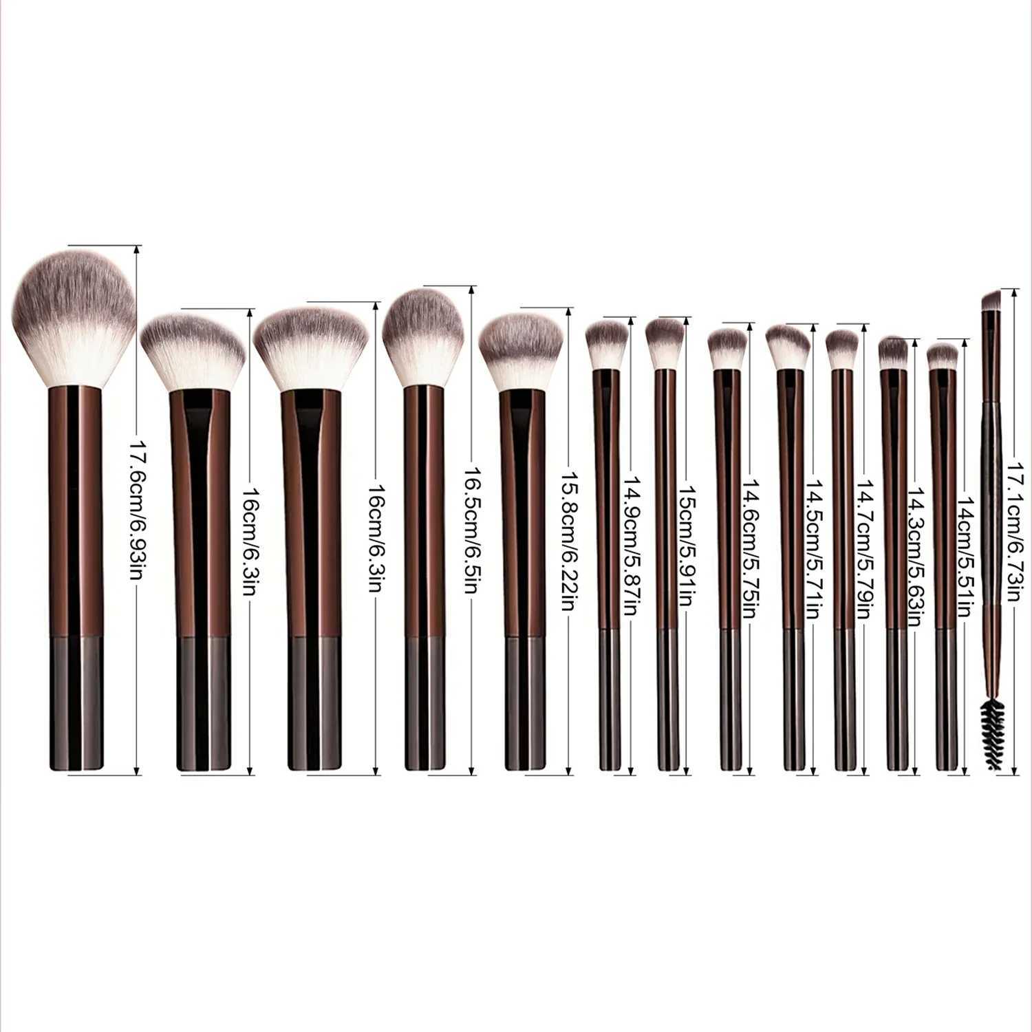 13PCS Makeup Brush Set Foundation Concealer Powder Eyeshadow Blush Brush Kabuki Blending Cosmetic Beauty Tool for Face C251122