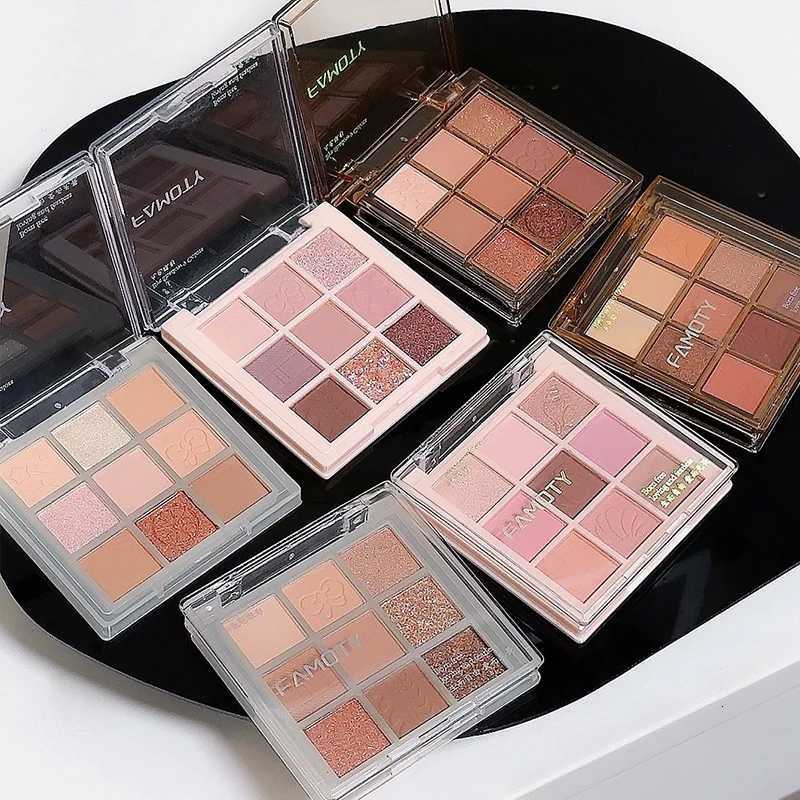 Eyeshadow Palette with Pearlescent Matte Finishes - 9 Colors Eyeshadow Palette Long-Lasting Makeup PaletteVersatile MakeupT251122