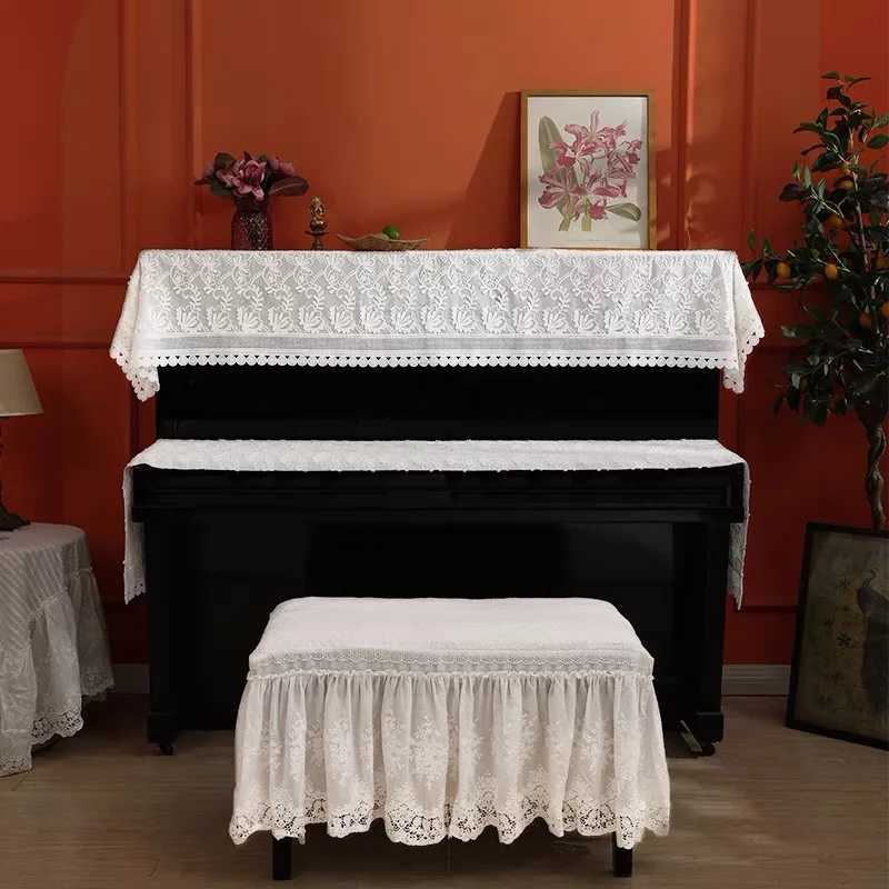 Luxury Lace Table Cloth for Living Room Bedroom Cover Table Party Table Cloth American White Embroider Table Cover Decoration C251122