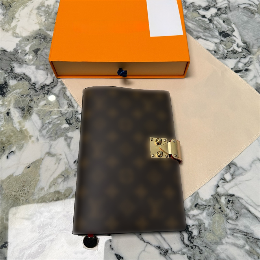 Notebook Designer Diary Books Printed Pattern A5 Notebook With Lock Conference Business Office High-Quality Printable Meeting Schedule Work Memo High-End Journal