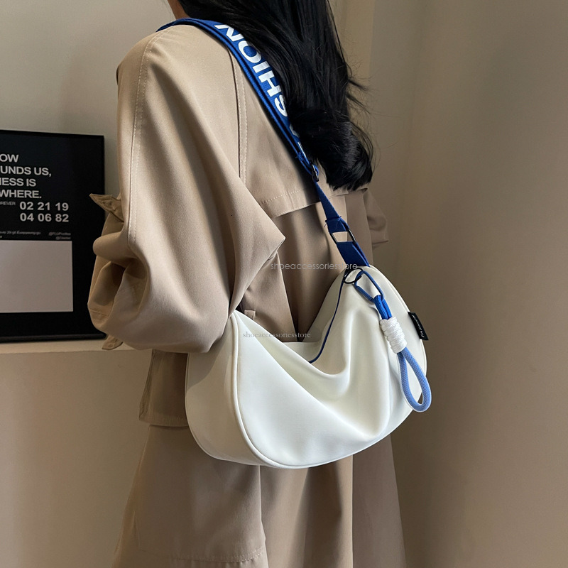 2025 New Designer Waterproof Oxford Cloth Dumplings Suitable For Women's New Sports And Leisure Cross-border Shoulder Bag With Letters