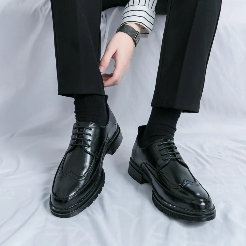 Mens Dress Genuine Leather Mens Shoes Free Delivery Sports 2024 Casual 250421