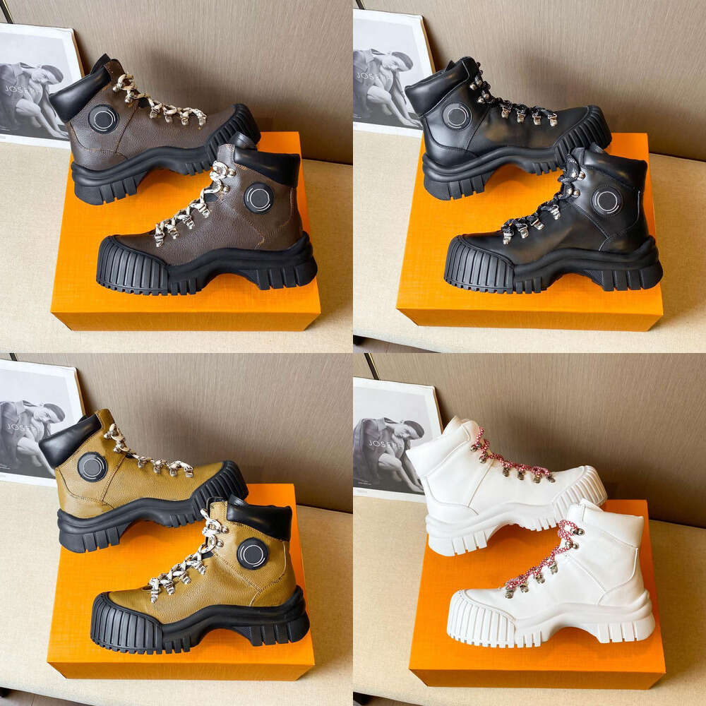 2025 boot designer womens Paris Luxury Ruby Martin boots Leather thick sole Height Increasing knight Ankle booties Woman Short Boot Sneakers Trainers high-top shoe