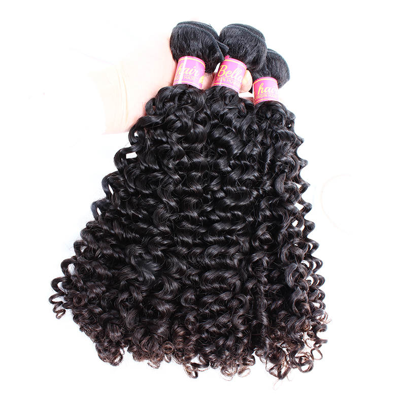 Bella Hair 8-34inch Grade 8A Malaysian Virgin Hair Weft Unprocessed Natural Color 3/4PCS/Lot Curly Wave for Sale Wholesale Vendor Remy Curly Weave Bun