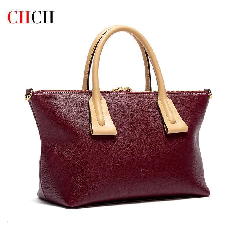 CHCH Women S Tote New Black Leather Large Capacity Handbag Spring Travel Bag Bag