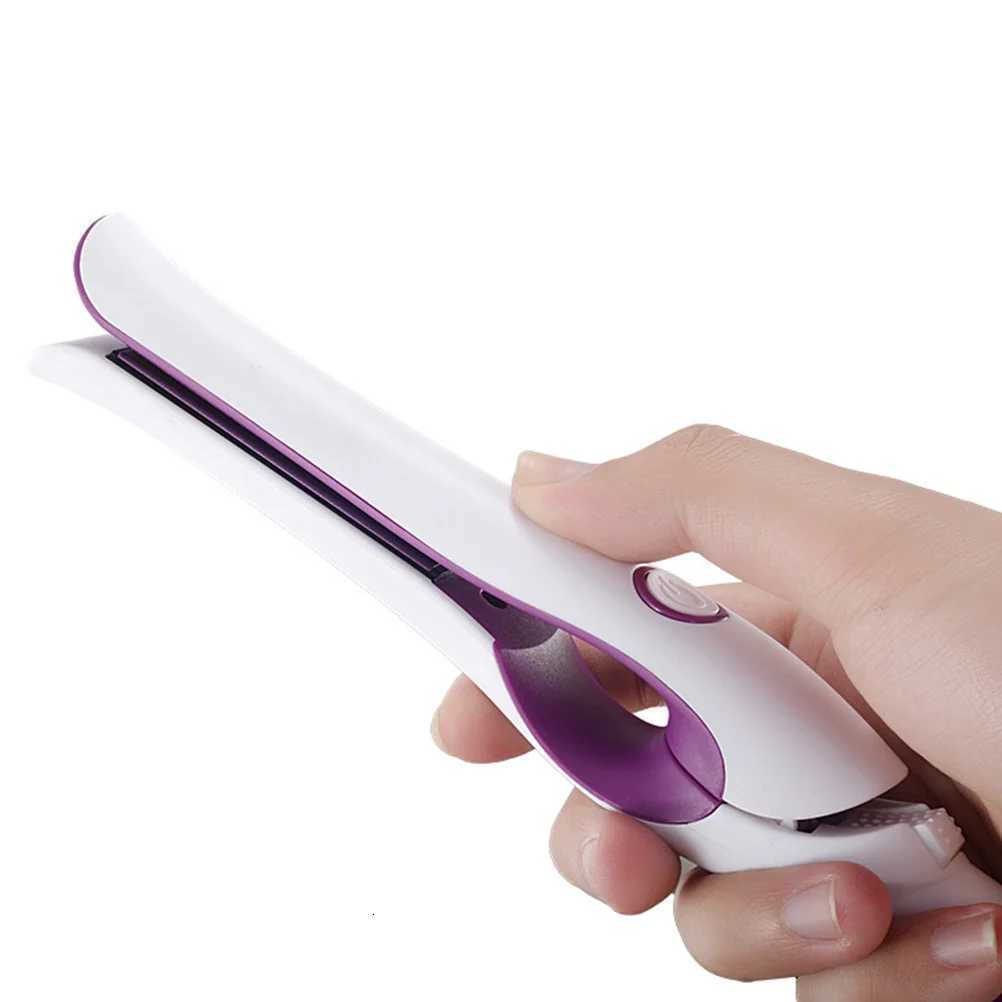1Pcs Electric Hair Styling Tool Purple Ionic Straightener Curler for Thick Thin Wavy Hair Salon Home Use Portable Us PlugT251122