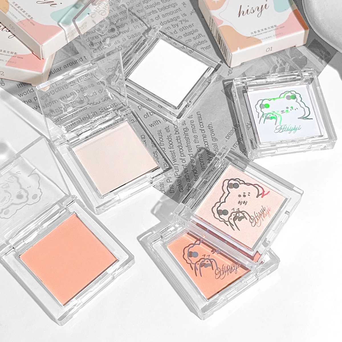 Hisyi Matte Monochrome Eyeshadow Palette Natural Light Highlighter Powder For Delicate Eye Contouring BrightensT251122