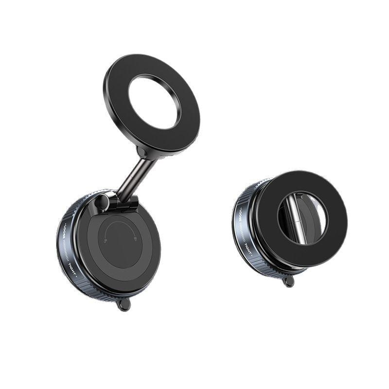 Magnetic car multi-function vacuum suction universal folding lazy mobile phone holder