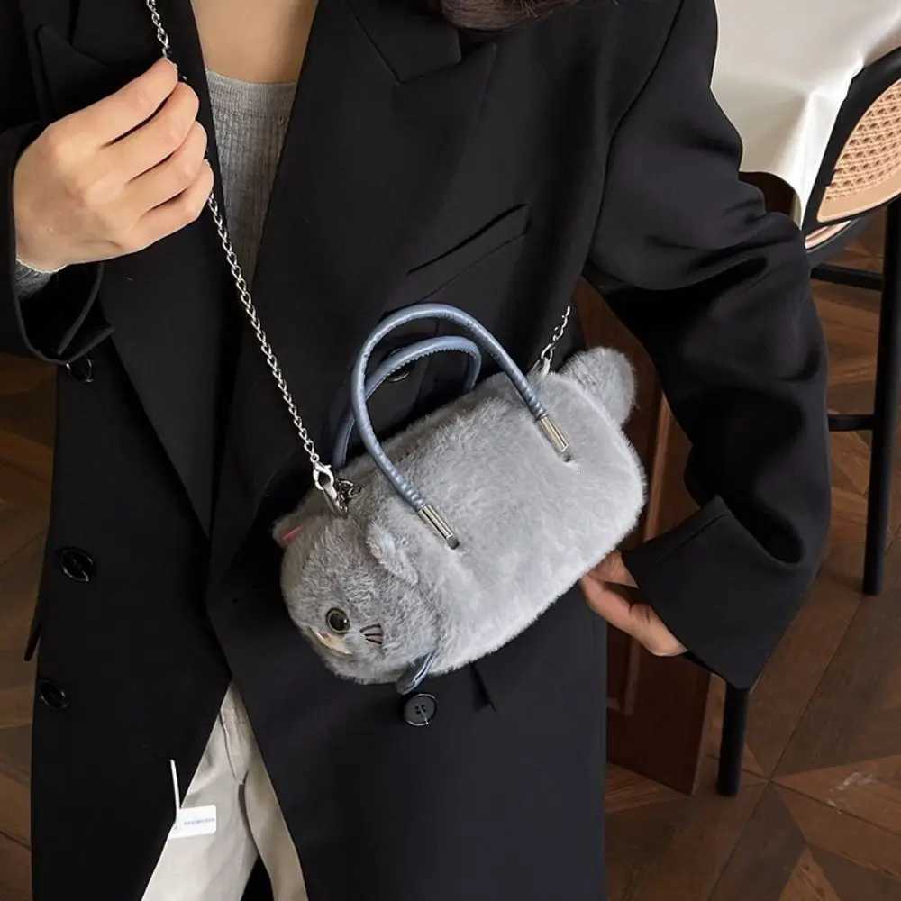 FAshion Designer Cross bag Small Cute Casual Simulated Bag Fluffy Fur Zipper Womens Handbag K251121