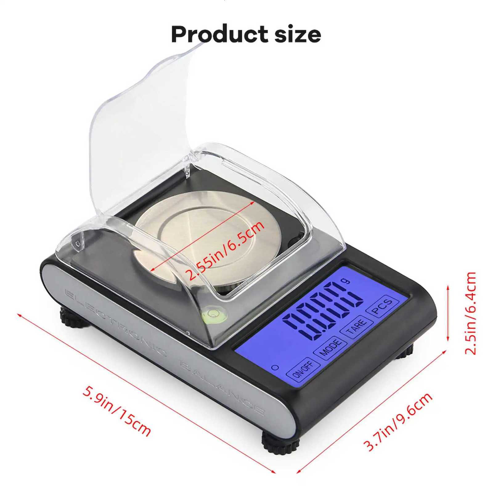 2025 New 0001g Precision Dustproof Smart Jewelry Scale INS Style Mini LCD Backlight Lab-grade Portable Micro Scale for LabM251122