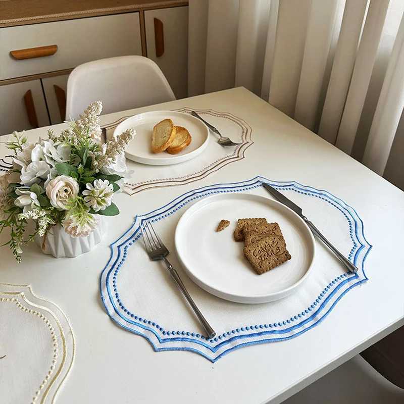 Y2k Vintage French Lace Table Mat Embroidered Napkins Tablecloth Decorative Pastoral Washable Lace Table Place Mat 2025 New C251122